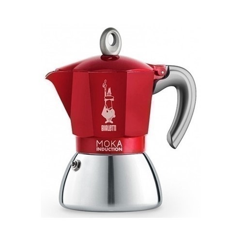 CAFETERA BIALETTI MOKA 2TZAS INDUCC ROJA NEW2020